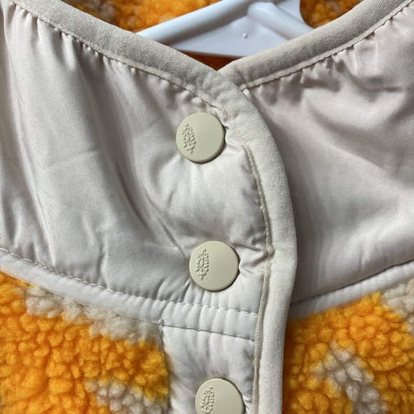 FP Movement Hit the Slopes Rocky Ridge Marigold Combo Printed Fleece Jacket NWOT - Picture 4 of 13